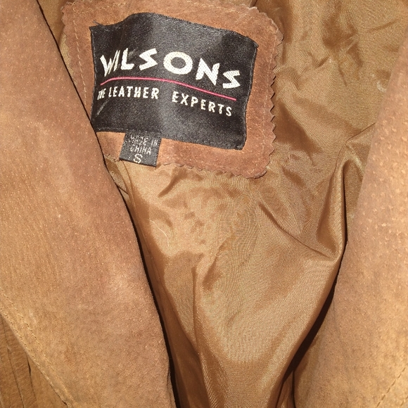 Wilson’s brown fringe leather coat small - Picture 2 of 14